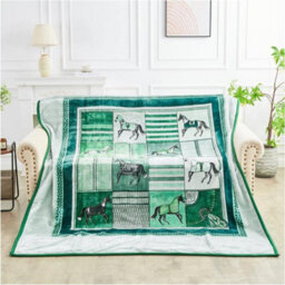 Gc Gaveno Cavailia Sherpa Fluffy Blanket Bed Warm & Cozy Majestic Horse Bed Blanket 5Kg Thermal Warm Heavy Weight Blanket 200X240 - thumbnail 4