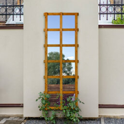 Mirroroutlet The Trellis Garden Large Wooden Wall Fence Or Leaner Mirror 180Cm X 64Cm