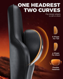 Gtplayer Gaming Chair, Ergonomic Computer Chair With Footrest And Lumbar Support Height Adjustable, Black - thumbnail 9