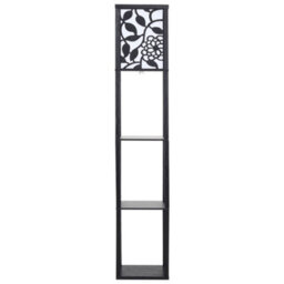 Living And Home 160Cm E27 Vines Wooden Floor Lamp With Storage Shelves And Foot Switch For Bedroom Living Room - thumbnail 3