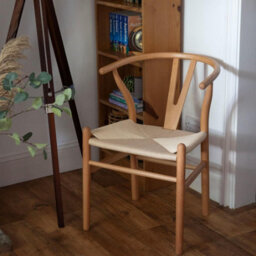 Nicholas Winter Beech Wooden Danish Style Dining Chairs - Natural - Solid Wood Wish Beech Bone Wood Chairs - thumbnail 6