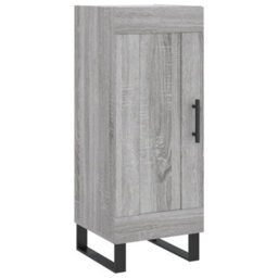 Berkfield Highboard Grey Sonoma 34.5X34X180 Cm Engineered Wood - thumbnail 5
