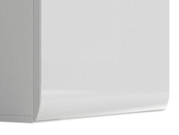 Impact Furniture Living Room Set Storage Tall Glass Display Cabinet Sideboard White Gloss Azteca - thumbnail 8