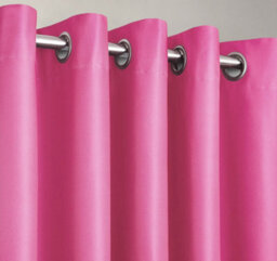 Velosso Blackout Curtains Ring Top, Triple Weave Thermal Energy Saving Curtains, High-Quality Light Blocking Curtains - Fuchsia