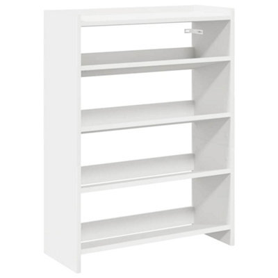 Berkfield Elegant Shoe Rack White 80X25X61.5 Cm Engineered Wood