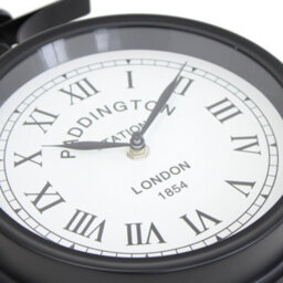 Oypla Double Sided Paddington Station Outdoor Garden Wall Clock - thumbnail 7