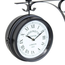 Oypla Double Sided Paddington Station Outdoor Garden Wall Clock - thumbnail 9