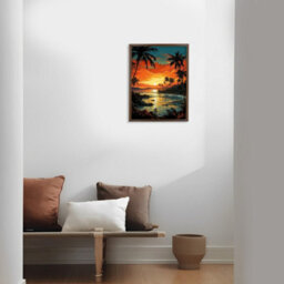 "AK Frames 18X16"" Classic Walnut Modern Picture Frame - Poster Frame For Photos, Prints And Wall Art - Elegant Home Decor" - thumbnail 4