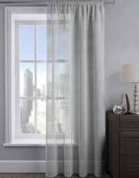 Velosso Alessandria Sparkle Slot Top Voile Panel - Silver