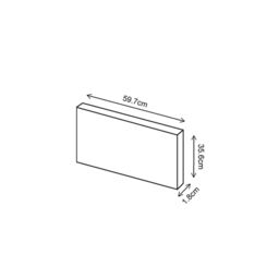 Premium Kitchens Ethos Matt Red Modern Drawer Front, Bridging Door & Bi-Fold Door (H)356mm (W)597mm (T)18mm - thumbnail 6