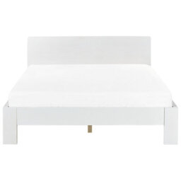 Beliani Bed Pine Wood Royan 140 X 200 Cm (Eu Double) White - thumbnail 4