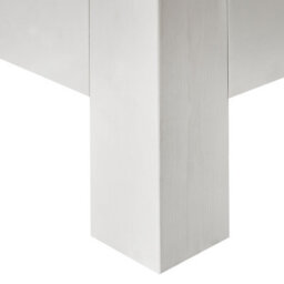 Beliani Bed Pine Wood Royan 140 X 200 Cm (Eu Double) White - thumbnail 9