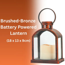 Bronze Effect Led Candle Lantern - thumbnail 3