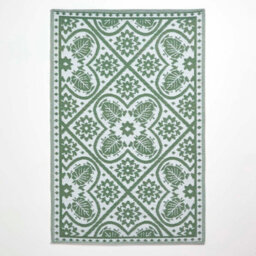 Homescapes Luxury Outdoor Rug Waterproof Reversible For Garden Patio, 182 X 122 Cm, Green, 100% Recycled, Floral Leaf - thumbnail 8
