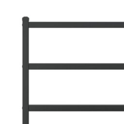 Berkfield Metal Bed Frame Without Mattress With Footboard Black 193X203Cm - thumbnail 8