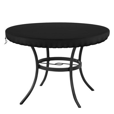 Garden Table Cover, Round Outdoor Protective Waterproof, Uv Resistant, Oxford Fabric - image 1