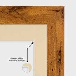 AK Frames 20X14 Rustic Oak Modern Multi Photo Frame With Ivory Mount - Holds 2 Apertures (2X) A4 Photos - thumbnail 7