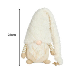 Marco Paul 28Cm Christmas Gonk Decoration - Ivory - thumbnail 2