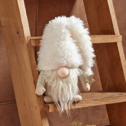 Marco Paul 28Cm Christmas Gonk Decoration - Ivory - thumbnail 1