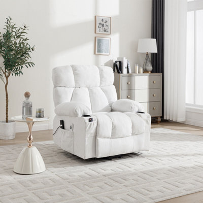 Living And Home Single Sofa Recliner Armchair Reclining Chair With Massage And Heat - image 1