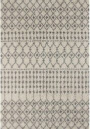 The Rugs Soft Moroccan Diamond Shaggy Rugs And Runners High Pile Ivory And Grey Living Room Kitchen Hallway 1000 - thumbnail 2