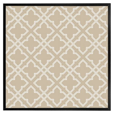 "Andrew Lee Cross Ornament Pattern (Picutre Frame) / 16X16"" / Brown" - image 1