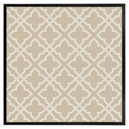 "Andrew Lee Cross Ornament Pattern (Picutre Frame) / 16X16"" / Brown" - thumbnail 4