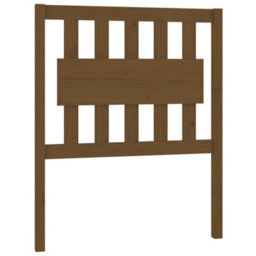 Berkfield Bed Headboard Honey Brown 80.5X4X100 Cm Solid Wood Pine - thumbnail 2