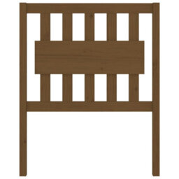 Berkfield Bed Headboard Honey Brown 80.5X4X100 Cm Solid Wood Pine - thumbnail 3