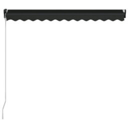 Berkfield Manual Retractable Awning 350X250 Cm Anthracite - thumbnail 5