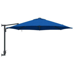 Berkfield Garden Parasol Blue, Black 248 X 248 X 148 Cm Polyester, Steel - thumbnail 5