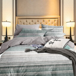 Neel Blue Double Printed Duvet Cover & 2 Matching Pillow Cases - Green - thumbnail 6