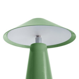 Wyld And Coco Lumina Wireless Led Table Lamp Green Retro Iron Mushroom - Adjustable Shade, 3 Colour Temperatures, Touch Dimmer - thumbnail 6