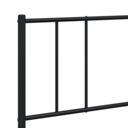 Berkfield Metal Bed Frame With Headboard And Footboard Black 200X200 Cm - thumbnail 9