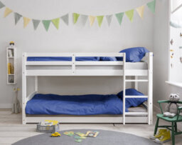 Nöa & Nani Noa & Nani Shorty Kids Solid Wood Bunk Bed Splits Into Toddler And Day Bed In Classic White Mimi - thumbnail 2
