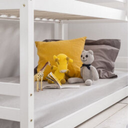 Nöa & Nani Noa & Nani Shorty Kids Solid Wood Bunk Bed Splits Into Toddler And Day Bed In Classic White Mimi - thumbnail 5