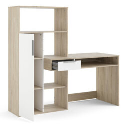 Furniture To Go Function Plus Desk White And Oak With Drawer And Cupboard  (W) 162.8 X (H) 155.4 X (D) 60.35Cm - thumbnail 5