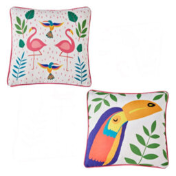 Fusion Tropical Flamingo Outdoor/indoor Water & Uv Resistant Filled Cushion - thumbnail 4