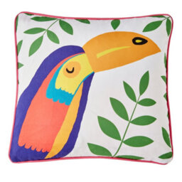 Fusion Tropical Flamingo Outdoor/indoor Water & Uv Resistant Filled Cushion - thumbnail 2