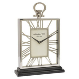 Buttercup Farm Skeletal Mantel Clock - Ss/aluminum - L10 X W30 X H43.5 Cm - Silver/black - thumbnail 2