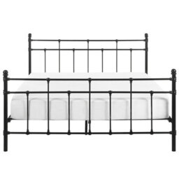 Beliani Bed Metal Lynx 160 X 200 Cm (Eu King Size) Black - thumbnail 5