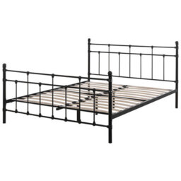 Beliani Bed Metal Lynx 160 X 200 Cm (Eu King Size) Black - thumbnail 4