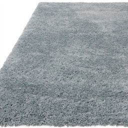 Duck Egg Modern Shaggy Plain Easy To Clean Dining Room Rug-160Cm X 230Cm - thumbnail 5