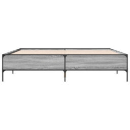 Berkfield Bed Frame Without Mattress Grey Sonoma 180X200 Cm Super King - thumbnail 5