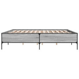 Berkfield Bed Frame Without Mattress Grey Sonoma 180X200 Cm Super King - thumbnail 4
