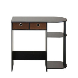 Walplus Furinno Go Green Home Laptop Notebook Computer Desk/table, Espresso/black/brown - thumbnail 4