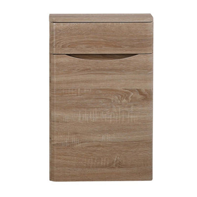 Plum&clay Eden Light Oak Back To Wall Toilet Wc Unit Bathroom Furniture