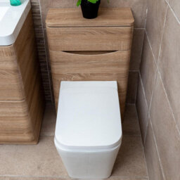 Plum&clay Eden Light Oak Back To Wall Toilet Wc Unit Bathroom Furniture - thumbnail 5