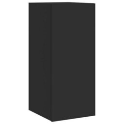 Walplus Tv Wall Cabinet With Led Lights Black 30.5X35X70 Cm - thumbnail 3
