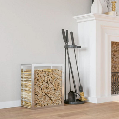Walplus Firewood Rack 80X28X86 Cm Stainless Steel - image 1